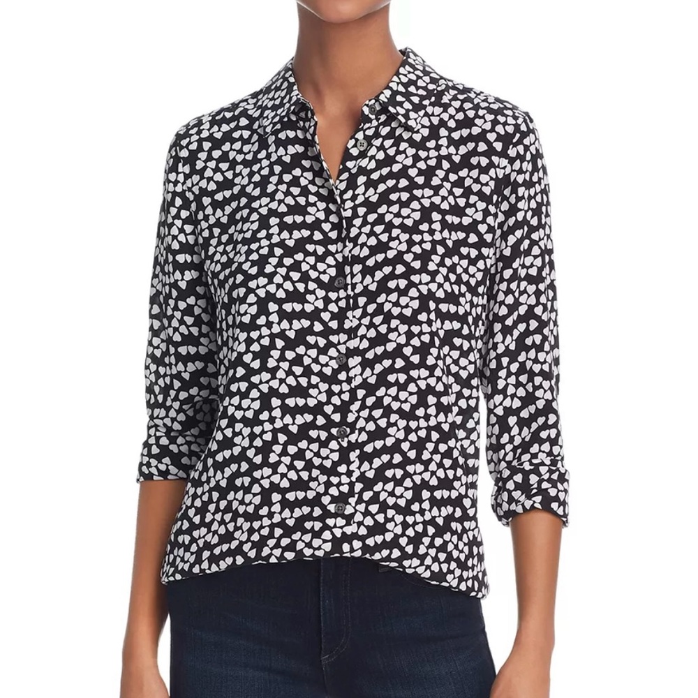 Like New Equipment Silk Heart Shirt